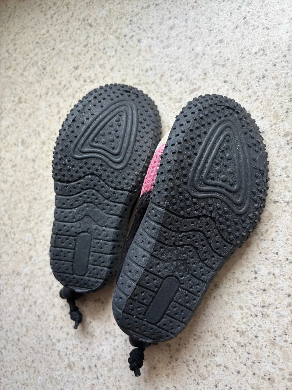Kids Pink Water Shoes with Black And White in Little Kid Girls Size 8
